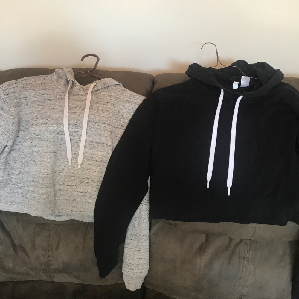 Bundle of 2 H&M cropped hoodies!!